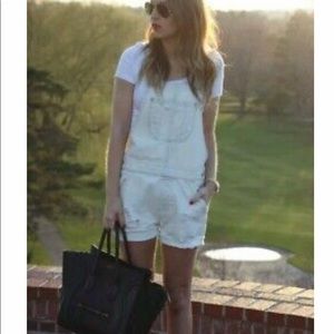 American Eagle overall shorts XXS size offwhite